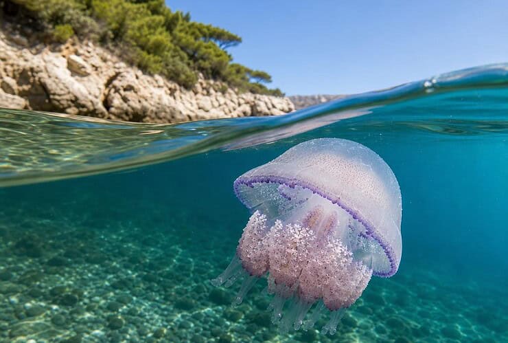 fausse méduse méditerranée